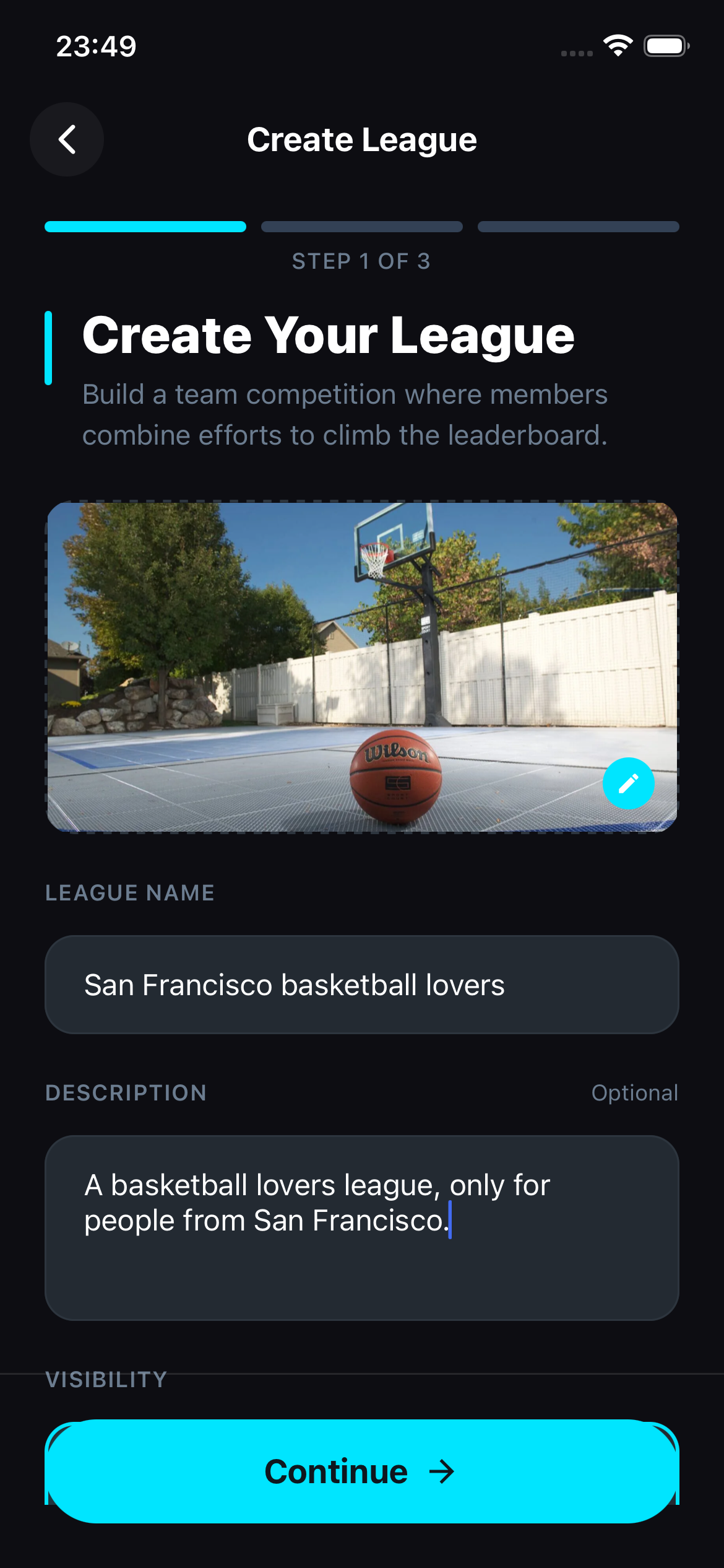 Athlete profile with ranking badge and season stats